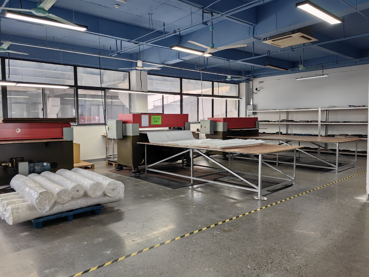 Precision Fabric Cutting Process at Yuli Bag Factory China